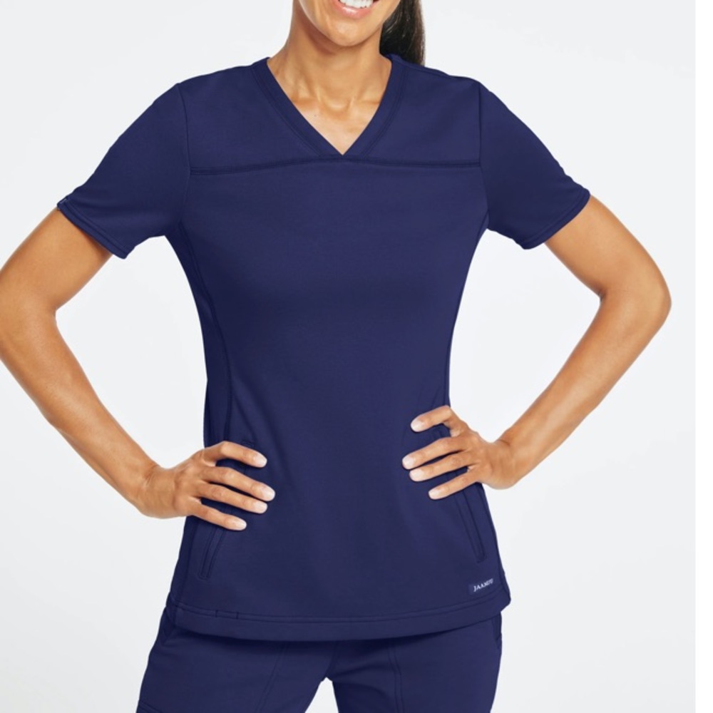 Jaanuu navy blue scrub top